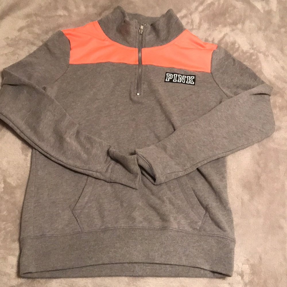 Pink long sleeve quarter Zip
